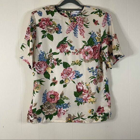 Vintage JH Collectibles Cottagecore Floral Top - Picture 1 of 5